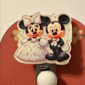 Mickey and Minnie Mouse Wedding Wall Hook